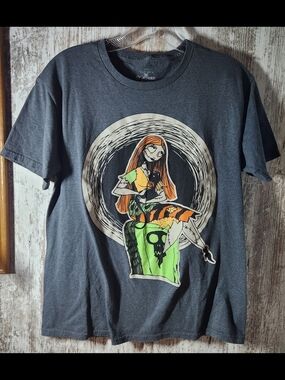 Disney Charcoal Neon Green Orange Sally Graphic The Nightmare Before Christmas